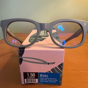 Bixby Matte Putty Grey Blue Light Glasses